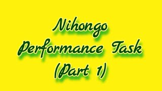 Nihongo Performance Task 1 4th Quarter Wealth
