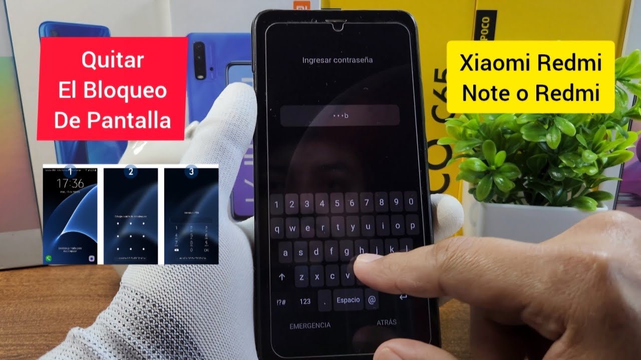 Xiaomi Redmi Note o Redmi Como Desbloquear La Pantalla Con Contraseña o Patrón