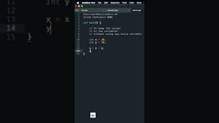 Swap the values of two variables without using extra space #shorts #programming
