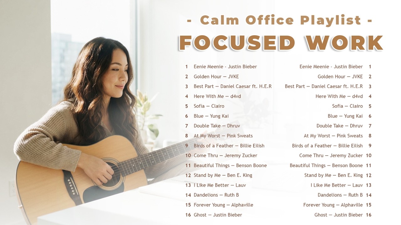 Calm Office Playlist for Productivity | Soft Focus, No Pressure