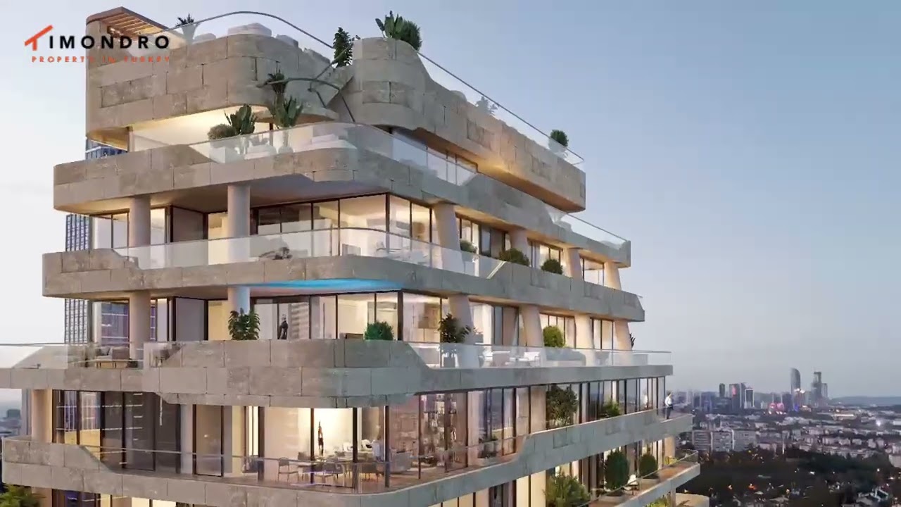 Immobilie mit Meerblick, Balkon und Tiefgaragenstellplatz in Istanbul Levent