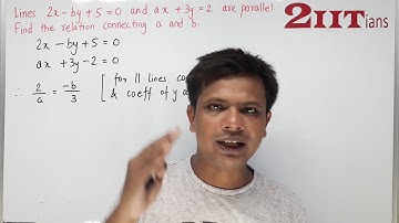 Equation of a Straight line Exercise 12.2 Q 3 Class X ICSE |  Lines 2x – by + 5 = 0 and ax + 3y = 2