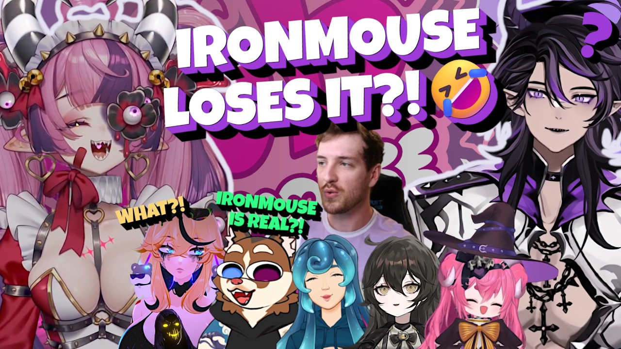 Ironmouse ТЕРЯЕТ СЕБЯ 😱 на CDawg Impersonation от PapaMutt! при участии Froggy, Arielle и друзей