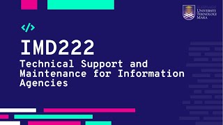 IMD222 | Courseware Development