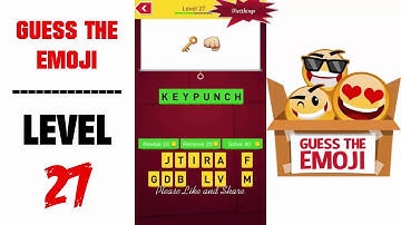 Guess The Emoji Level 27 - All Answers - Walkthrough ( By GMonks Entertainment )