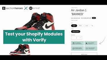 Varify x Section Heroes - How to test Shopify Modules with Varify.io