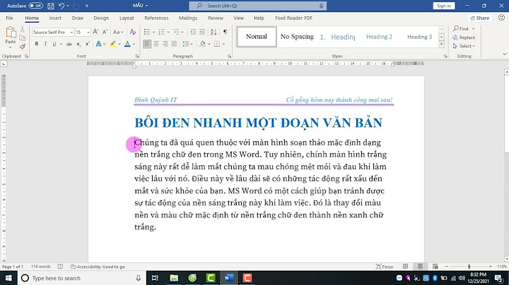 Cách bôi đen cùng một lúc nhiều đoạn văn bản năm 2024