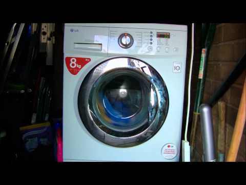 LG F1222TD direct drive washing machine : cotton inter spin after rinse (10/14)