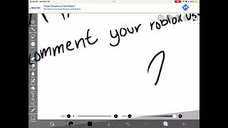 Comment Your Roblox Username Open