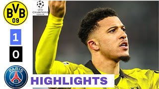 Borussia Dortmund vs PSG HIGHLIGHTS (1-0): Sancho performance, Fullkrug Goal.