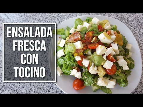 Video: Ensaladas Calientes Con Tocino