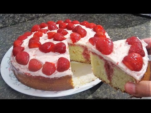 strawberry-cake-recipe-with-homemade-frosting