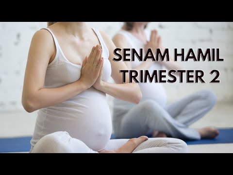 SENAM HAMIL MUDAH untuk TRIMESTER 2 | PRENATAL YOGA