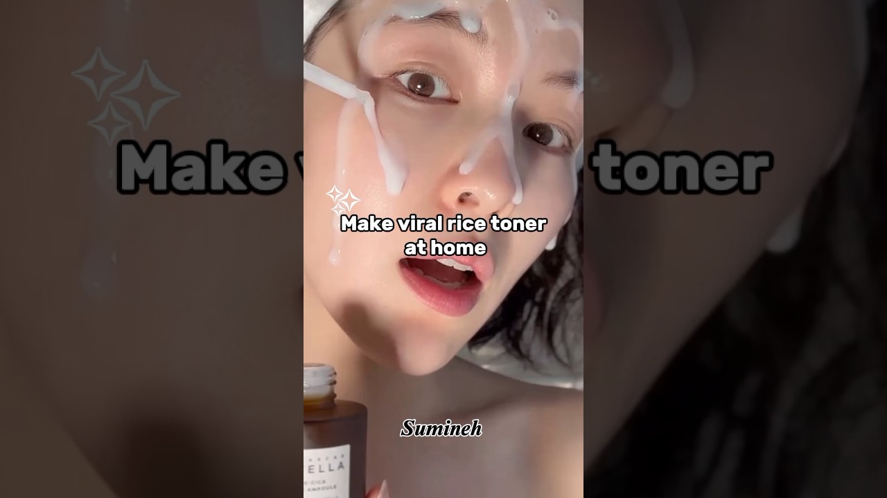 homemade viral rice toner ✨️ 