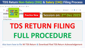 TDS Returns Filing - Full Process | Fvu Preparation & Upload | Form 26Q & Form 24Q | 1.12.2025