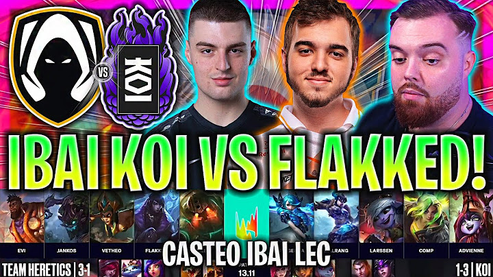 IBAI CASTEA AL MEJOR FLAKKED CONTRA KOI! *MUY ÉPICO* | TH vs KOI LEC VERANO 2023 ESPAÑOL LVP