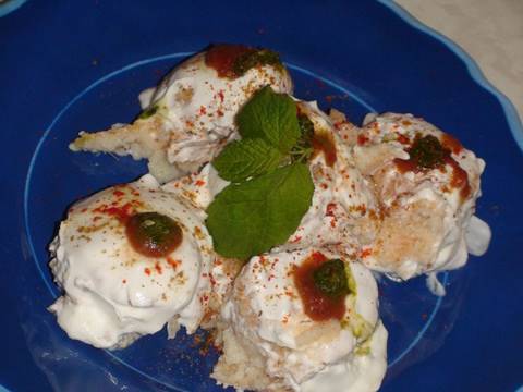 How to make Dahi Vada (wada) or Bhalla Lentil balls(dumplings) with flavored yogurt | Bhavna