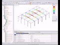 Dlubal RSTAB - 3D Building in Steel 3/3: Load Combinations and Design in STEEL EC3