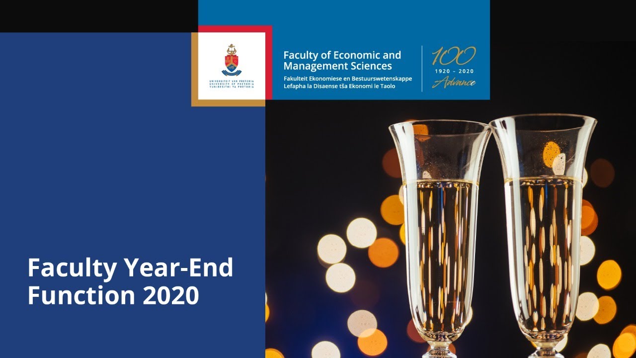 The Faculty of Economic and Management Sciences Year End Live Stream ...