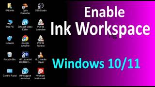 How to activate Windows Ink Workspace