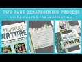 Easy Two Page Layout Scrapbooking Process