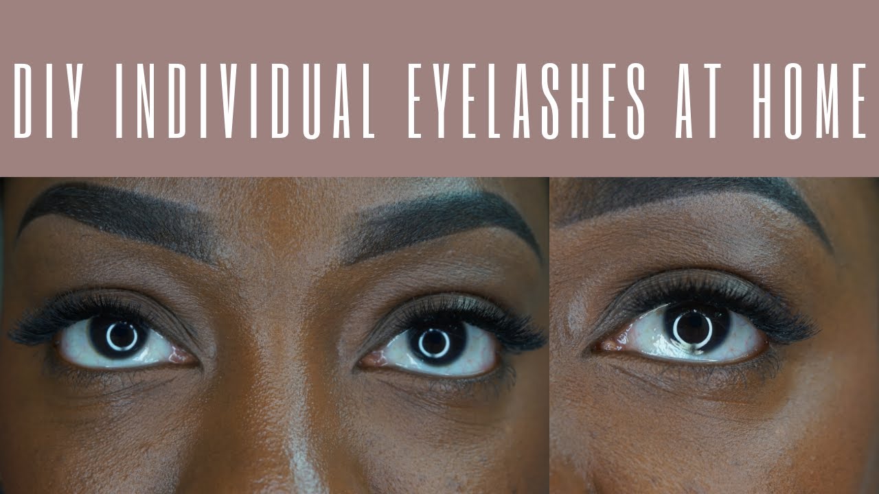 DIY INDIVIDUAL EYELASH EXTENSIONS AT HOME | CLUSTER LASHES | IN-DEPTH ...