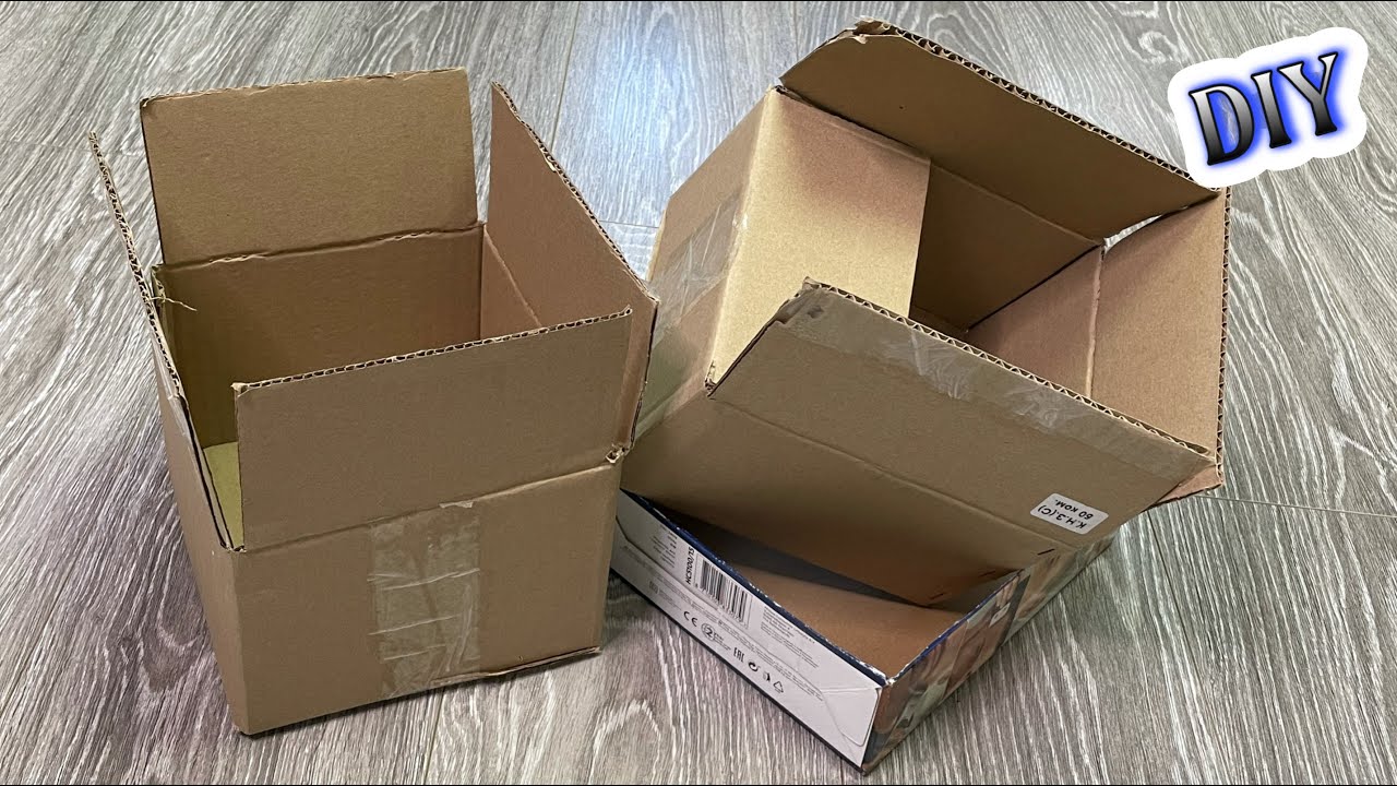 Как сделать домик из картонных коробок своими руками за 10 минут