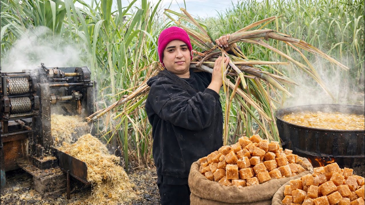 when sugarcane turns into sugar...wait till you see the esult