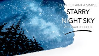 How To Paint A Simple Starry Sky For Beginners