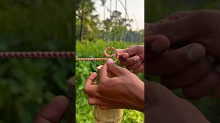 Amazing Nail Rope Knot Trick | Easy & Strong Rope Knot Tutorial #lifehacks #knot #rope