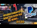 Como recargar diamantes en free fire desde Paypal, rápido y sensillo 2020.