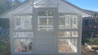Old window greenhouse build.