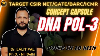 DNA Polymerase III –T Prokaryotic DNA Replication #drlalitpal #csirnetpreparation