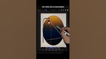 Draw Street Lights Under the Moon Night iPad Procreate #shorts