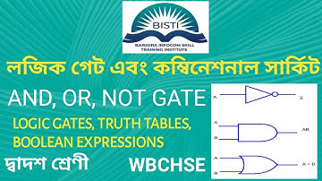 LOGIC GATE AND COMBINATIONAL CIRCUIT (PART 1) CLASS XII WBCHSE  ( লজিক গেট এবং কম্বিনেশনাল সার্কিট )