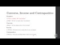 Converse, Inverse and Contrapositive in Propositional Logic | ThinkComputer