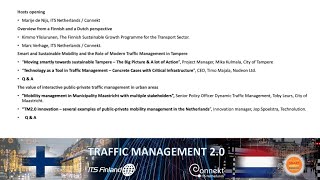 Webinar Traffic Management 2.0