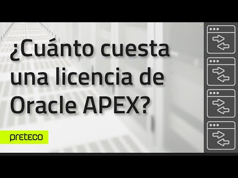 Video: ¿Oracle APEX necesita licencia?