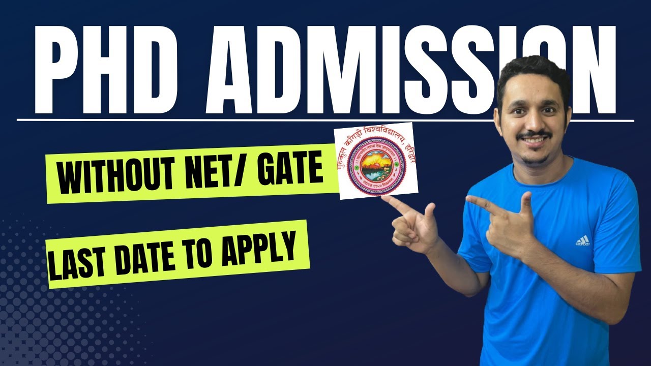 gurukul kangri phd application form 2023