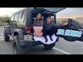 24 HOURS LIVING IN OUR CAR!!!