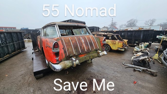 ABANDONED 1955 Chevy Nomad Update – The $85 Paint Job Gets A  Couple Dollars More Expensive With Patina 