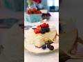 The Best Classic Vanilla Cheesecake Recipe with berries & whipped cream #shorts #easyrecipe