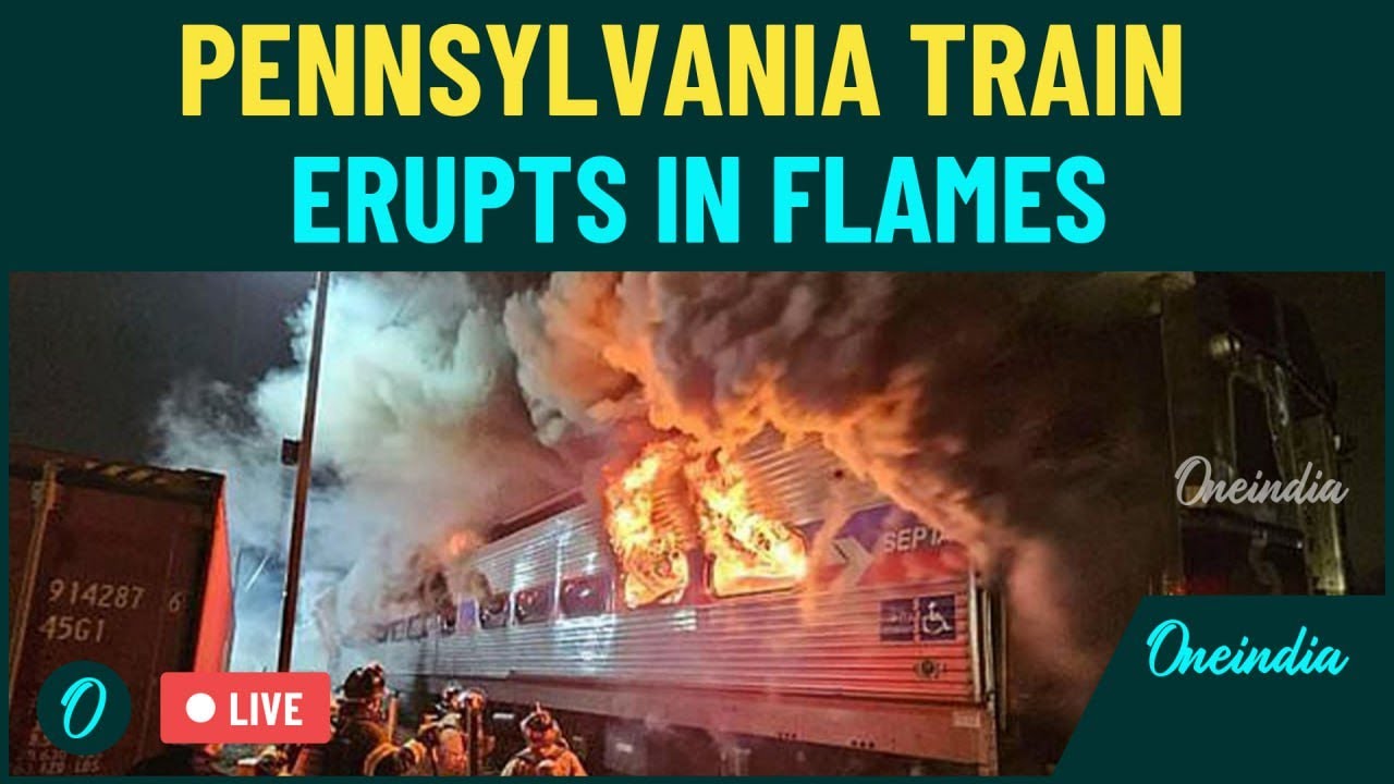 Pennsylvania Train Fire LIVE | Hundreds Of Passengers Flee Passenger ...