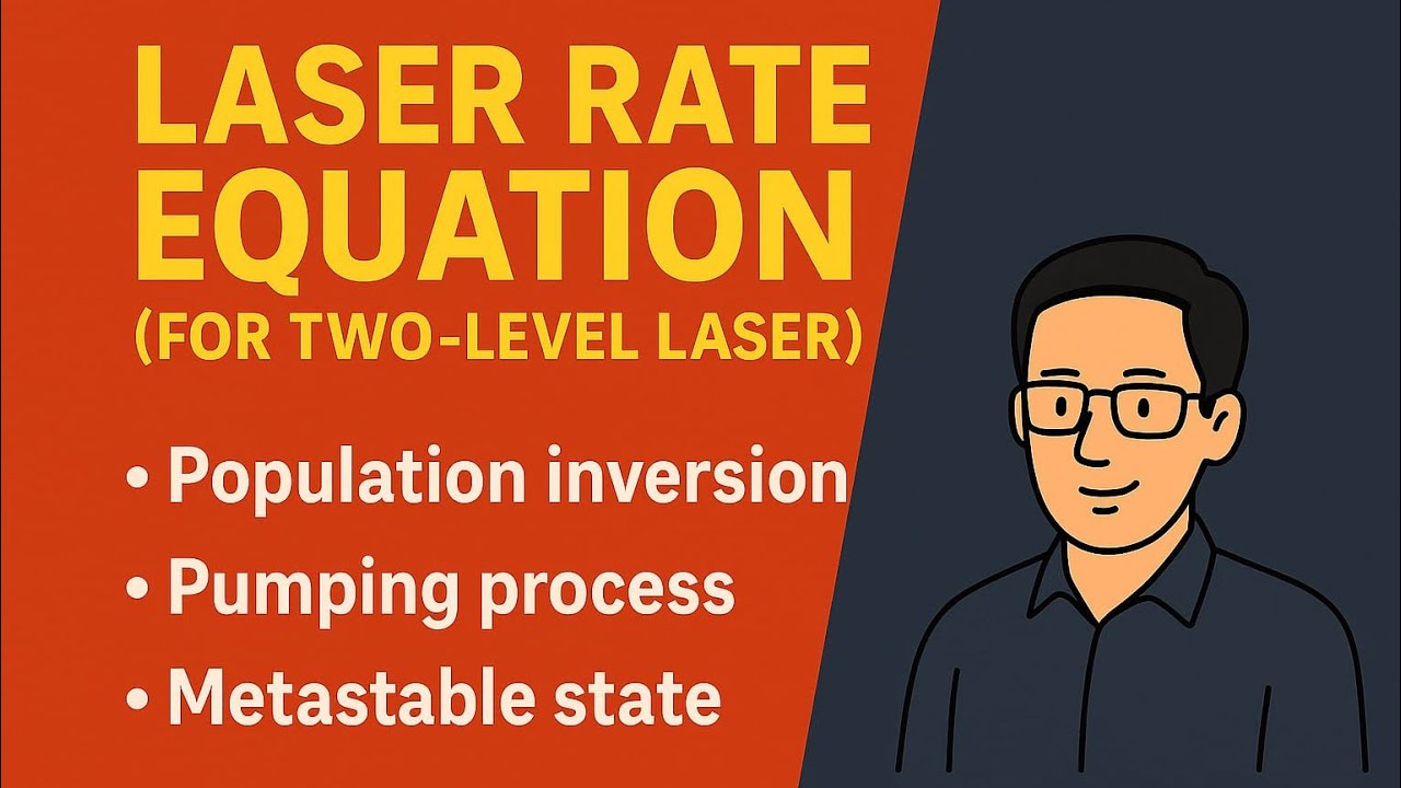 Laser Rate Equation in Two Level System | Population Inversion, Pumping & Metastable State Explained
