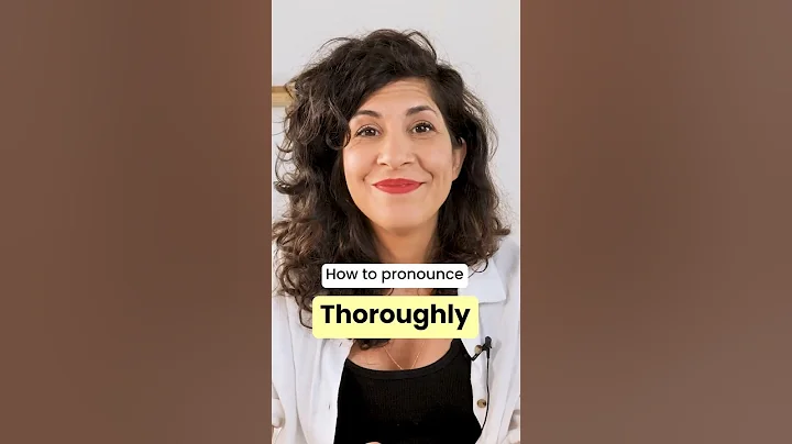 How to pronounce THOROUGHLY