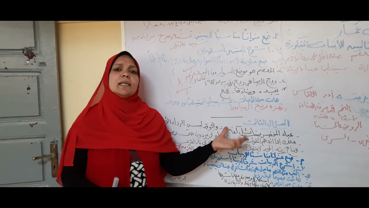 حل اسئلة الكتاب على نص في المديح لابن عمار (1)