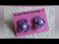 "Crochet Floral Pearl Dream Earrings / Ready In Minutes ✨🤌🏻♥️"