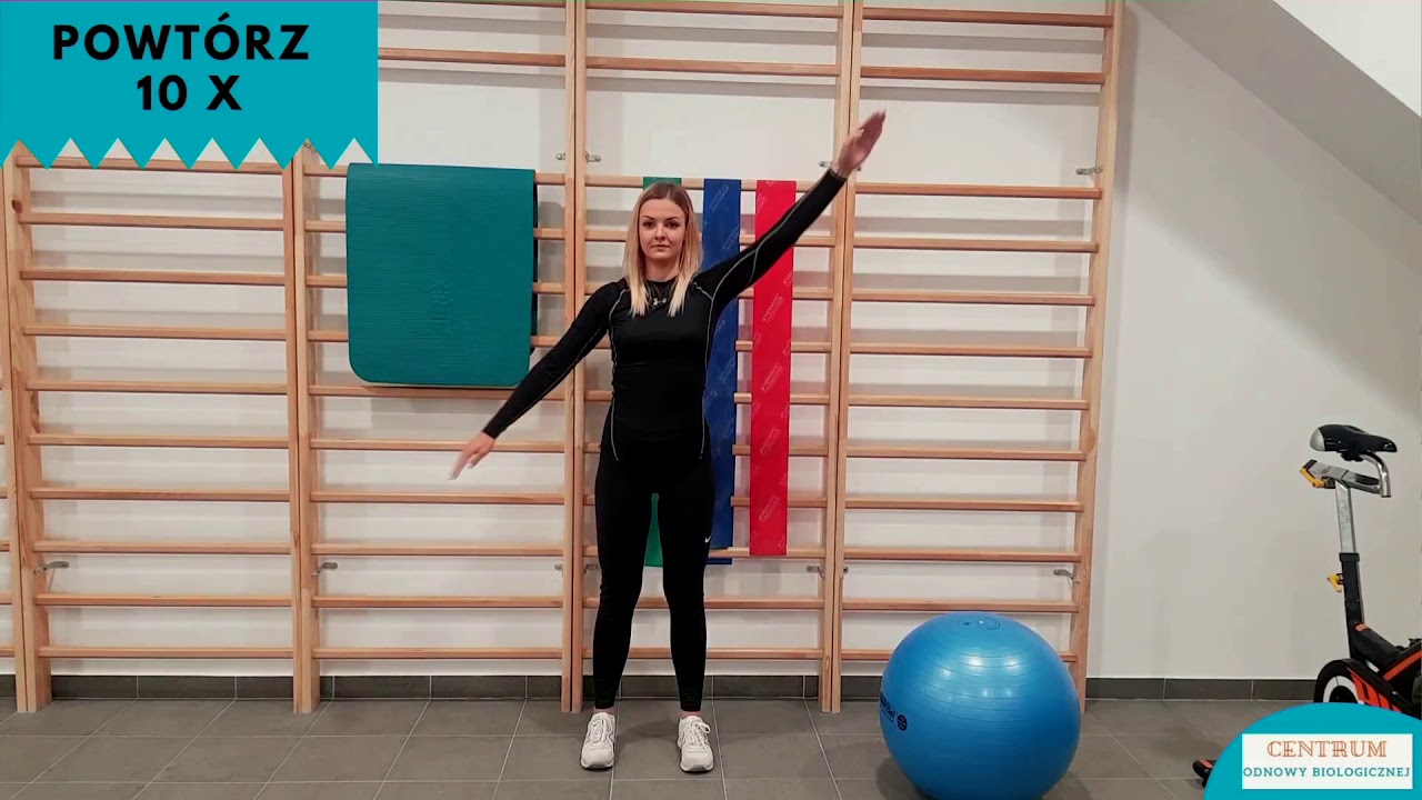 Fizjoterapia w domu - protrakcja barków