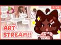[ ART STREAM ] Finishing more comic pages!!✍🏾💬🍰