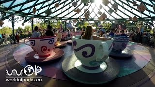 Disneyland Paris - Mad Hatters Tea Cups - Onride & Off Ride - Kaffeetenfahrt